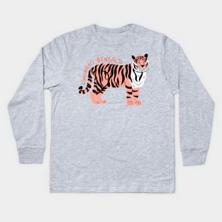 Cincinnati Bengals Football Tiger Kids Long Sleeve T-Shirt